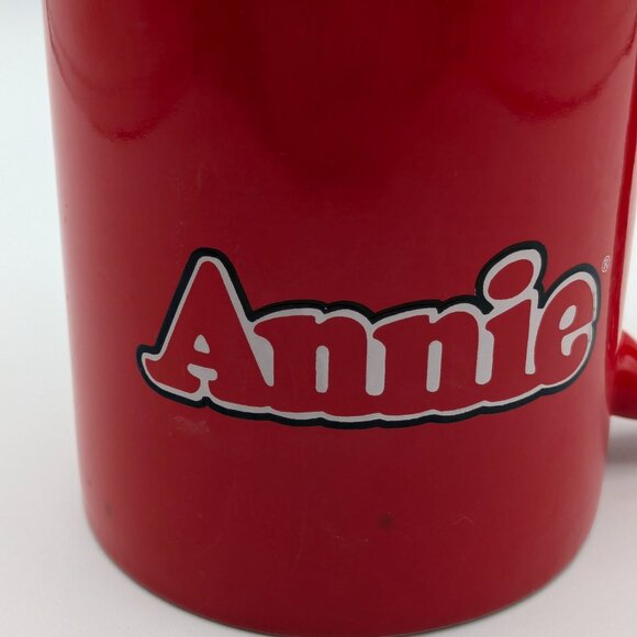 Little Orphan Annie Red Mug by M Ware, Rare - Picture 8 of 11